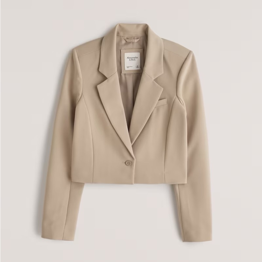Abercrombie Cropped Blazer Size S NWT